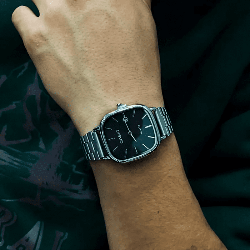 Casio Vintage Kit 2 Relógios Unissex Aço Inoxidável